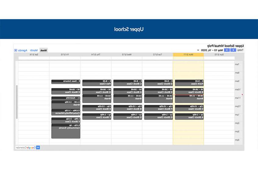 virtual poly start schedule slide