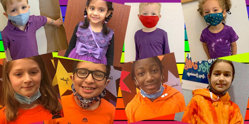 LS Ally Week Purple and Orange kids