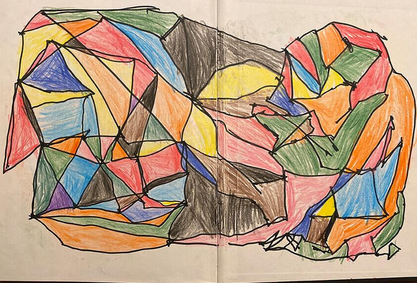 Grade 1: Dots Lines Colors, Sasha B. '32