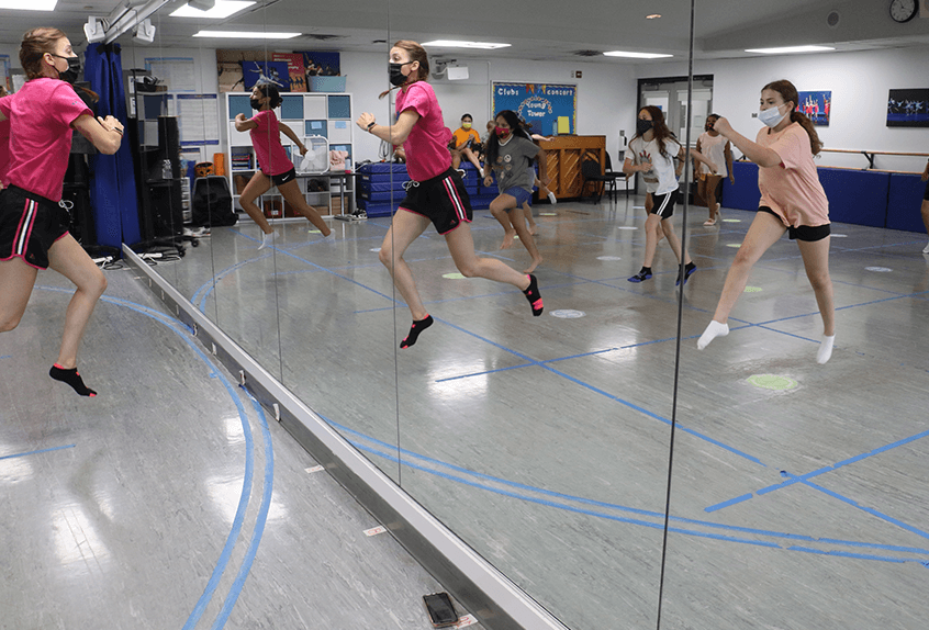 Summer Performing Arts Dancers in studio