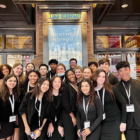 Dan Doughty at Carnegie Hall with Students