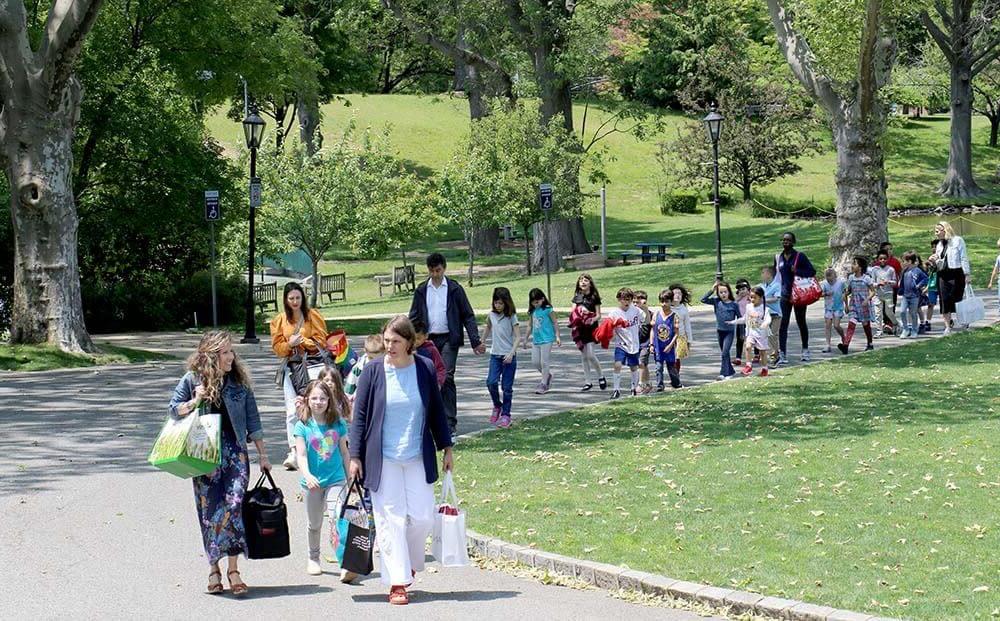 Lower School poets arrive at Dyker Heights campus