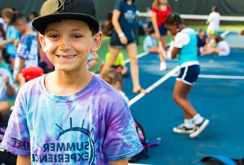 Smiling boy at Poly Summer day camp